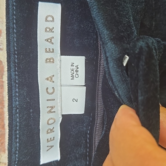 Veronica Beard Verity Button-embellished Cotton-blend Velvet Flared Pants - Size - Picture 6 of 7